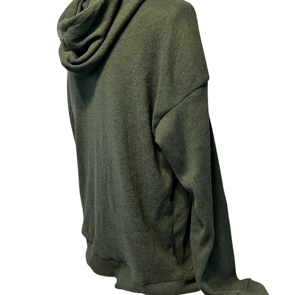 NWT | COZY LIGHT SWEATER BY NANETTE LEPORE | DUCK GREEN - Picture 3 of 6